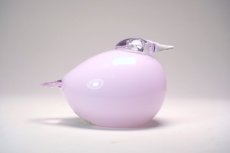 画像4: 北欧アートガラス/ビンテージガラス/Oiva Toikka/オイバ・トイッカ/iittala/イッタラ/Birds/バード/Kuulas/クーラス/ペールピンク/2019年/箱付き (4)
