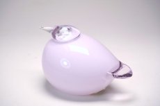 画像3: 北欧アートガラス/ビンテージガラス/Oiva Toikka/オイバ・トイッカ/iittala/イッタラ/Birds/バード/Kuulas/クーラス/ペールピンク/2019年/箱付き (3)