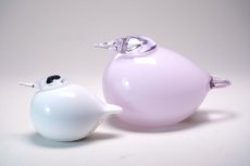 画像8: 北欧アートガラス/ビンテージガラス/Oiva Toikka/オイバ・トイッカ/iittala/イッタラ/Birds/バード/Kuulas/クーラス/ペールピンク/2019年/箱付き (8)