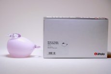 画像7: 北欧アートガラス/ビンテージガラス/Oiva Toikka/オイバ・トイッカ/iittala/イッタラ/Birds/バード/Kuulas/クーラス/ペールピンク/2019年/箱付き (7)