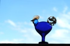 画像9: 北欧アートガラス/ビンテージガラス/Oiva Toikka/オイバ・トイッカ/Nuutajarv/ヌータヤルヴィ/Birds/バード/Juhlkukko/Rooster/ユフラクッコ/ルースター/ブルー (9)
