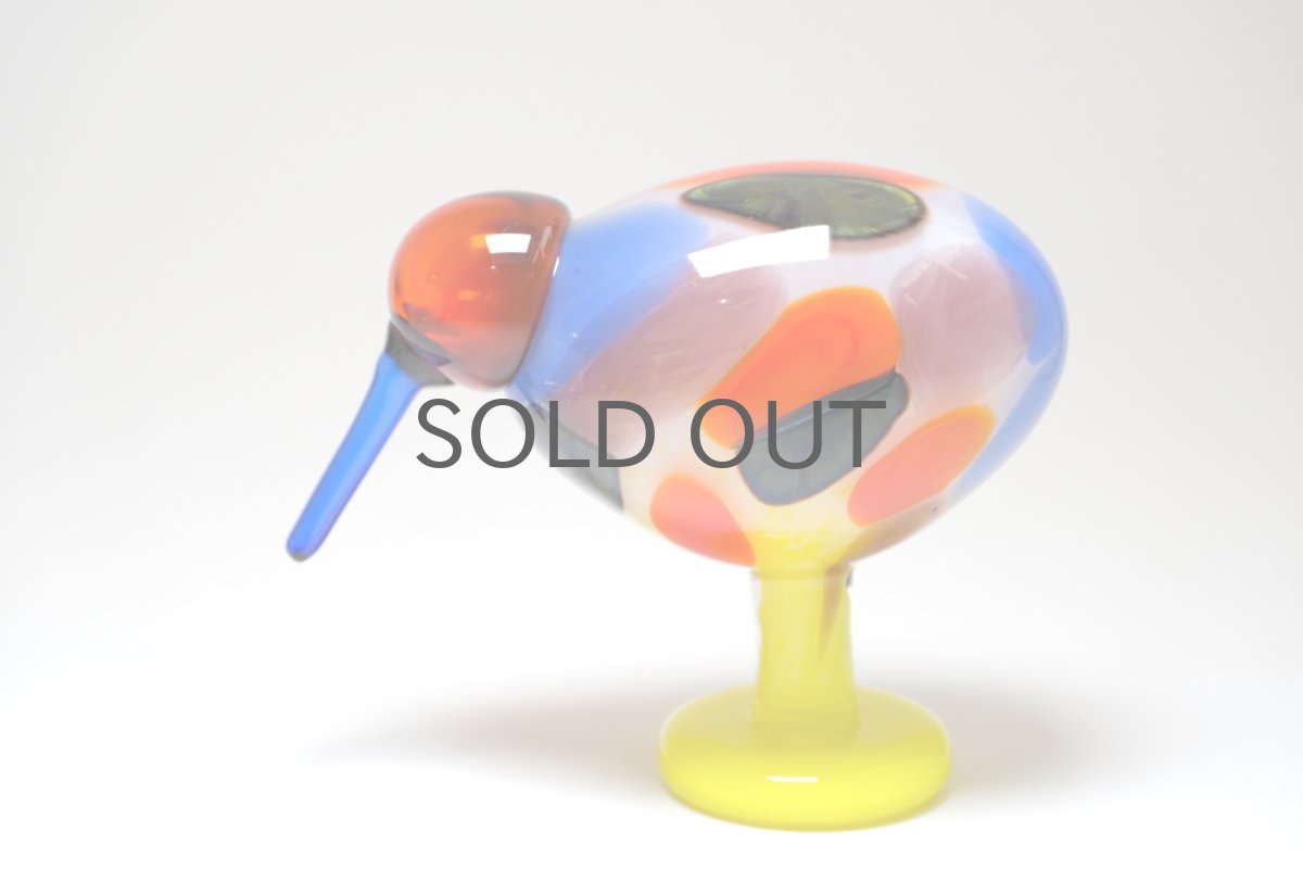 画像1: 北欧アートガラス/Oiva Toikka/オイバトイッカ/NUUTAJARVI/iittala/Birds/バード/Jalokiwi/Jewelled Kiwi/ジュエルドキウイ (1)