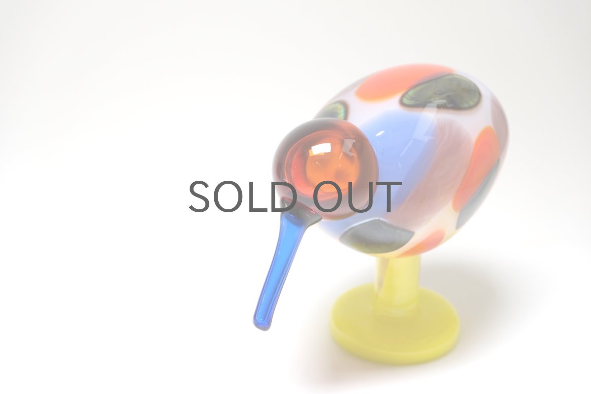 画像2: 北欧アートガラス/Oiva Toikka/オイバトイッカ/NUUTAJARVI/iittala/Birds/バード/Jalokiwi/Jewelled Kiwi/ジュエルドキウイ (2)