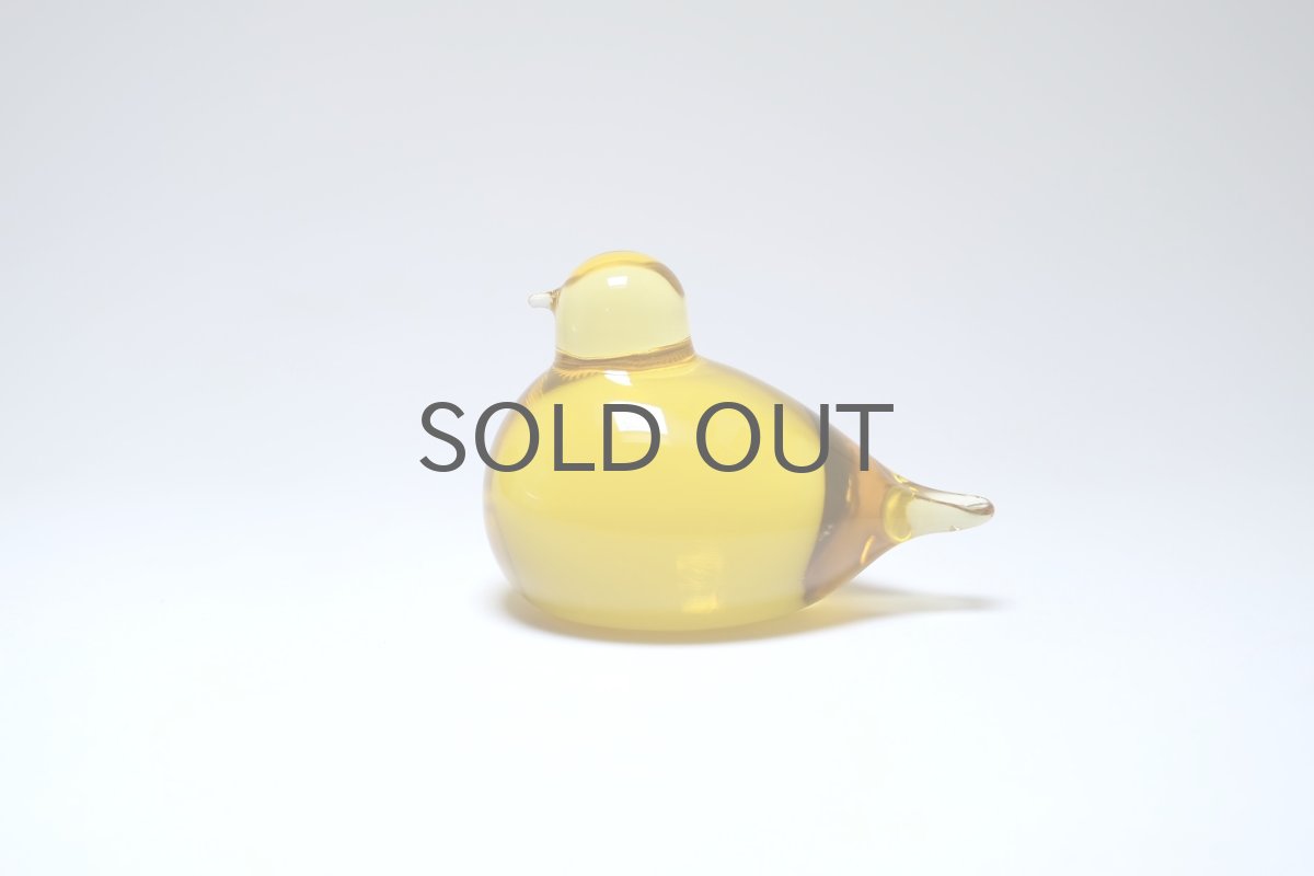 画像1: 北欧アートガラス/ビンテージガラス/Oiva Toikka/オイバ・トイッカ/iittala/イッタラ/Birds/バード/Pulmu/1990/イエロー (1)