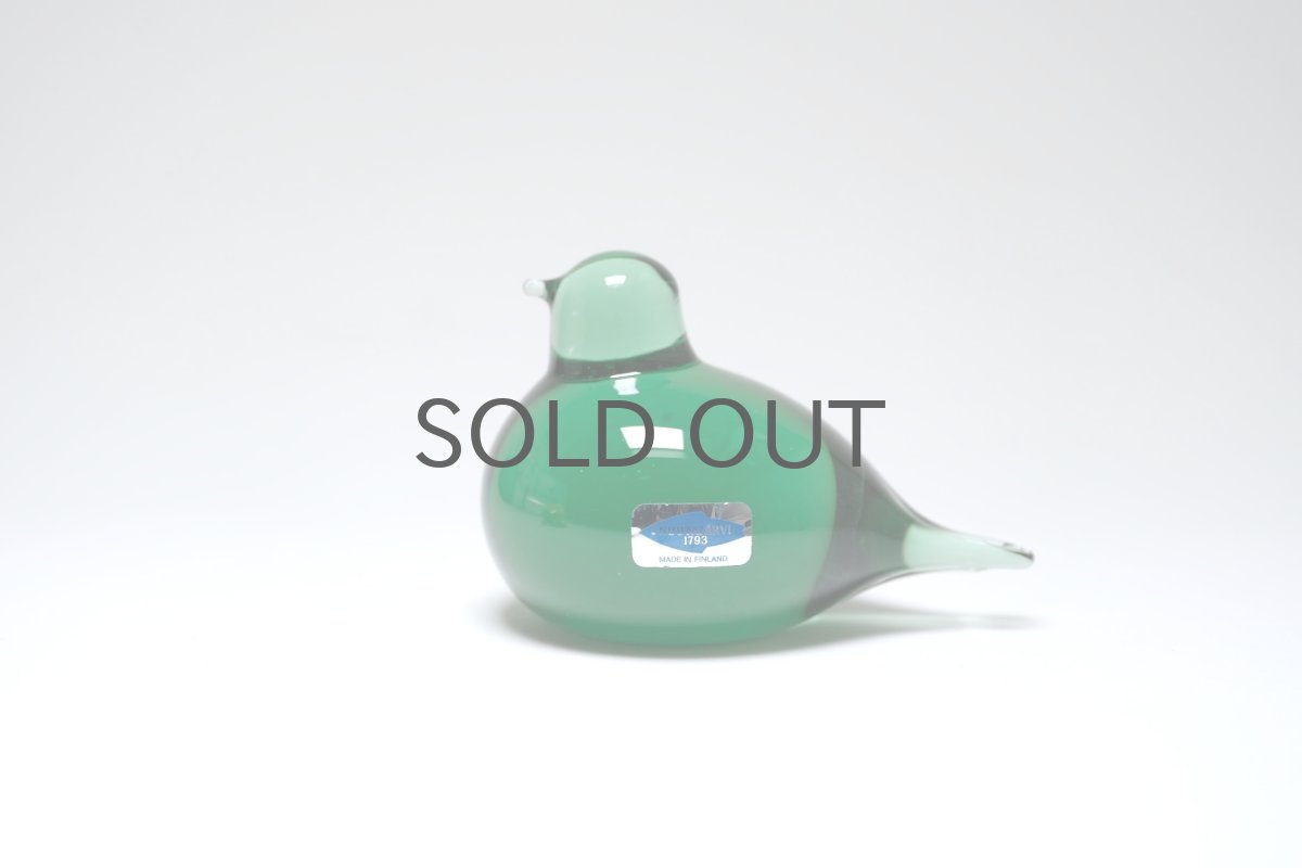 画像1: 北欧アートガラス/ビンテージガラス/Oiva Toikka/オイバ・トイッカ/iittala/イッタラ/Birds/バード/Pulmu/1990/グリーン (1)