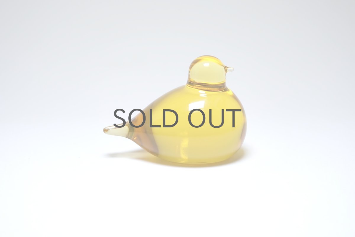 画像4: 北欧アートガラス/ビンテージガラス/Oiva Toikka/オイバ・トイッカ/iittala/イッタラ/Birds/バード/Pulmu/1990/イエロー (4)