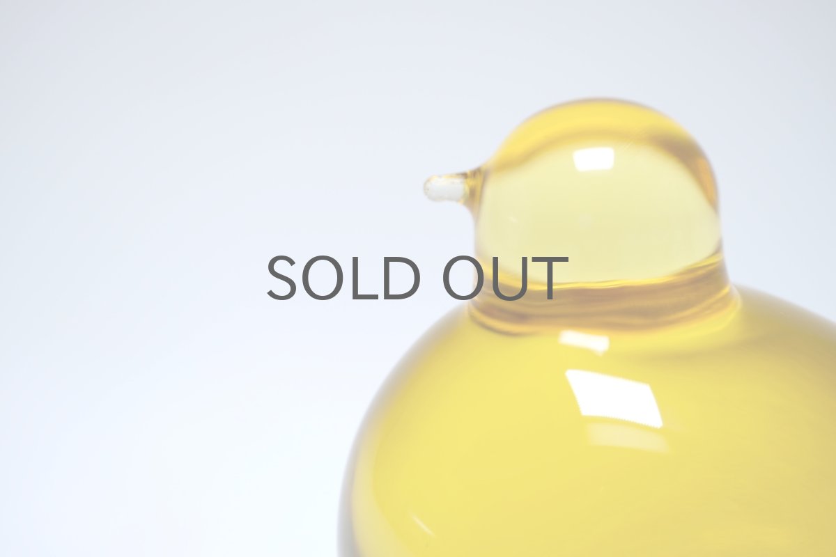 画像2: 北欧アートガラス/ビンテージガラス/Oiva Toikka/オイバ・トイッカ/iittala/イッタラ/Birds/バード/Pulmu/1990/イエロー (2)