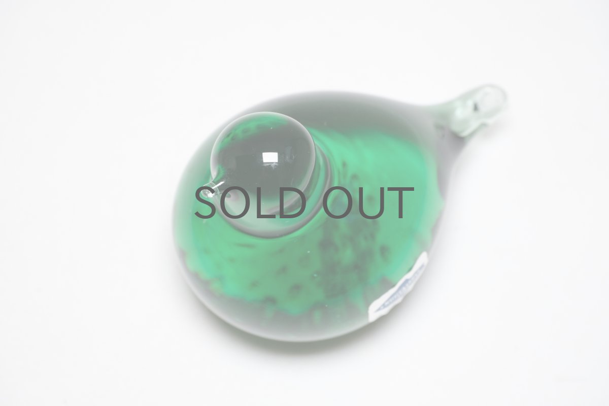 画像4: 北欧アートガラス/ビンテージガラス/Oiva Toikka/オイバ・トイッカ/iittala/イッタラ/Birds/バード/Pulmu/1990/グリーン (4)