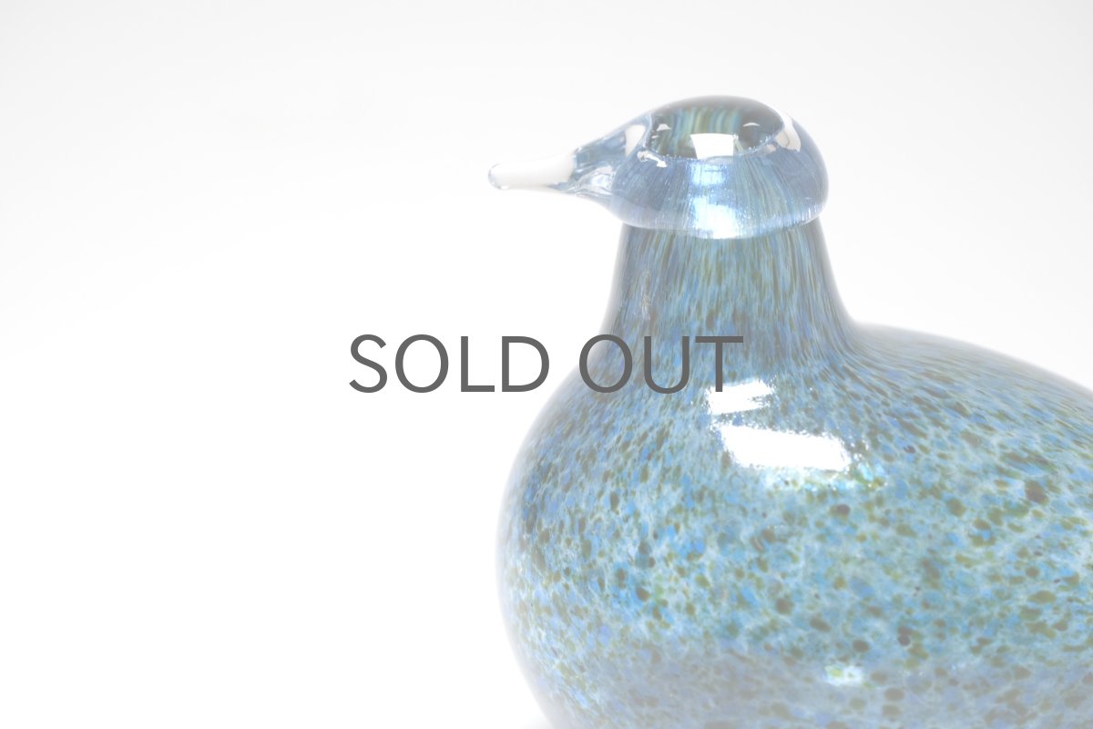 画像2: 北欧アートガラス/ビンテージガラス/Oiva Toikka/オイバ・トイッカ/Birds/バード/Nuutajarv/ヌータヤルヴィ/little turn/リトルターン/コアジサシ/斑点ダークブルー (2)