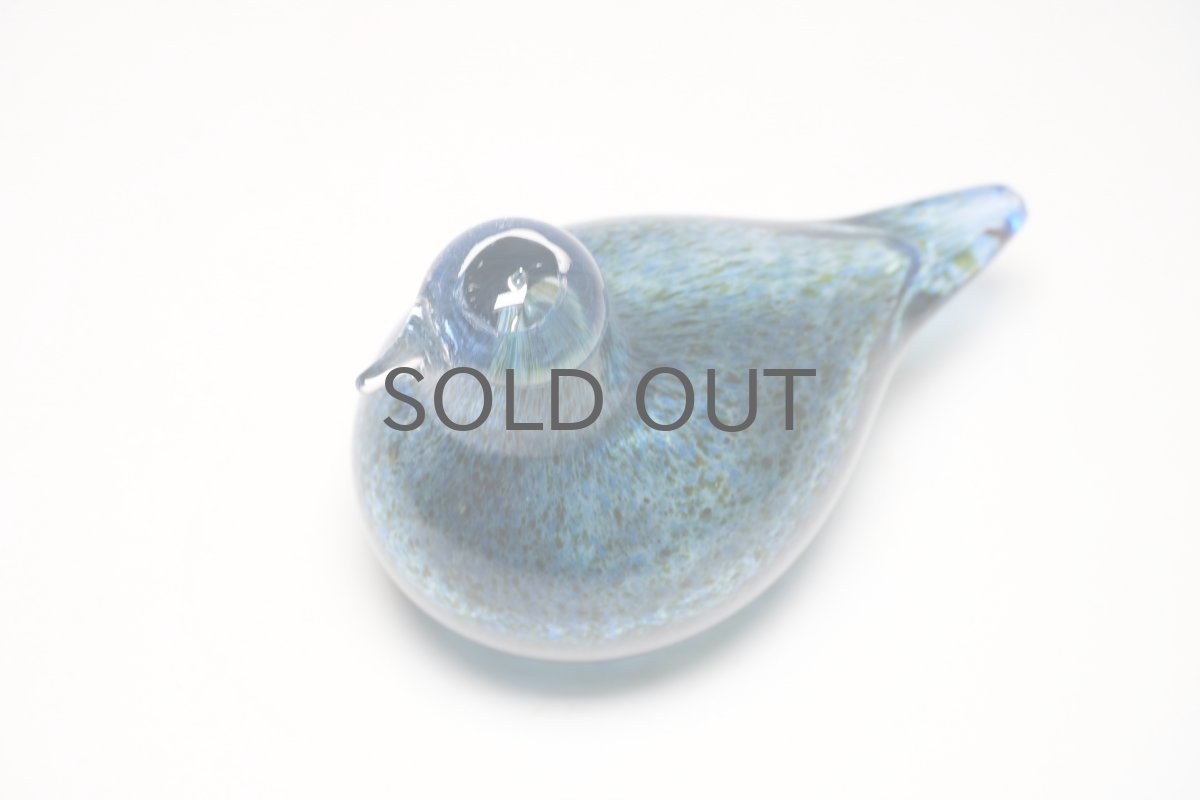 画像4: 北欧アートガラス/ビンテージガラス/Oiva Toikka/オイバ・トイッカ/Birds/バード/Nuutajarv/ヌータヤルヴィ/little turn/リトルターン/コアジサシ/斑点ダークブルー (4)