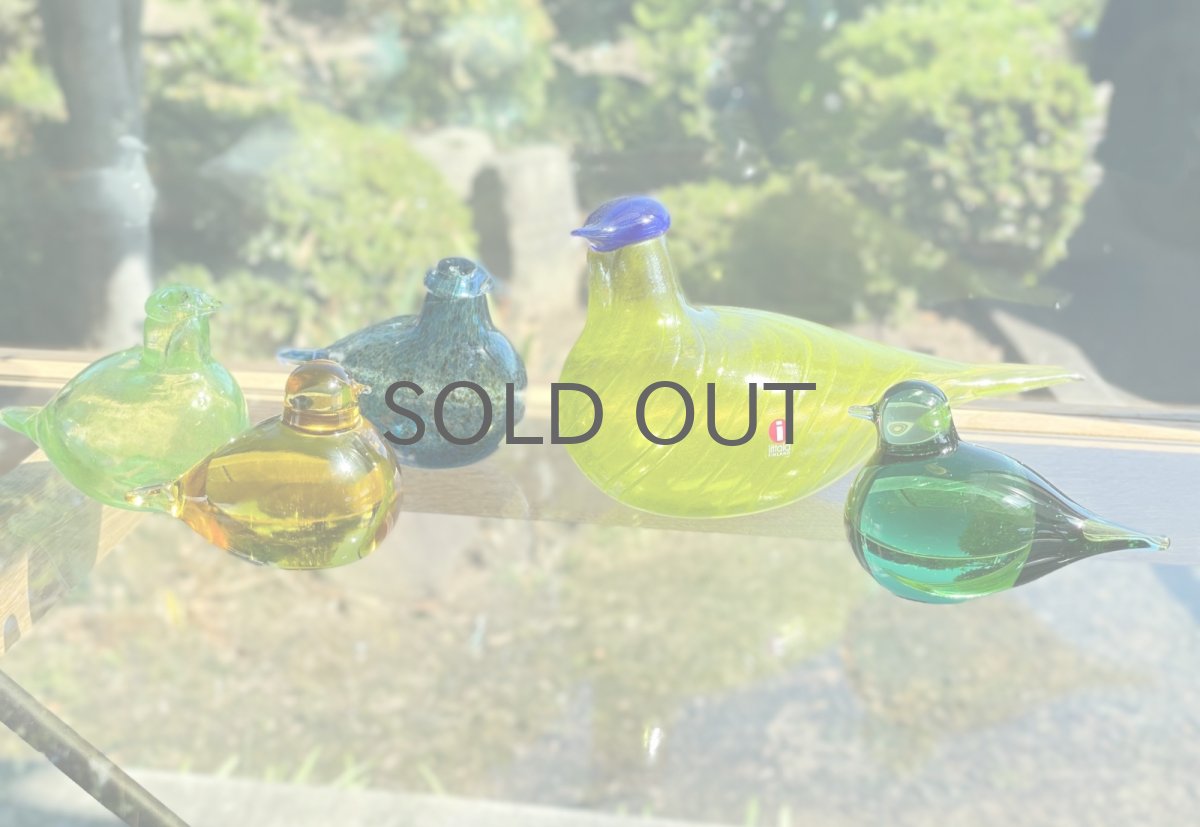 画像9: 北欧アートガラス/ビンテージガラス/Oiva Toikka/オイバ・トイッカ/iittala/イッタラ/Birds/バード/Pulmu/1990/グリーン (9)