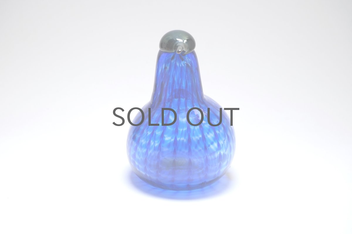 画像6: 北欧アートガラス/ビンテージガラス/Oiva Toikka/オイバ・トイッカ/Nuutajarvi/スペシャルバード/Sinikyyhky/Jorvin Sairaala/1990年 (6)