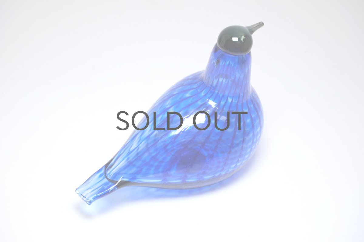 画像8: 北欧アートガラス/ビンテージガラス/Oiva Toikka/オイバ・トイッカ/Nuutajarvi/スペシャルバード/Sinikyyhky/Jorvin Sairaala/1990年 (8)