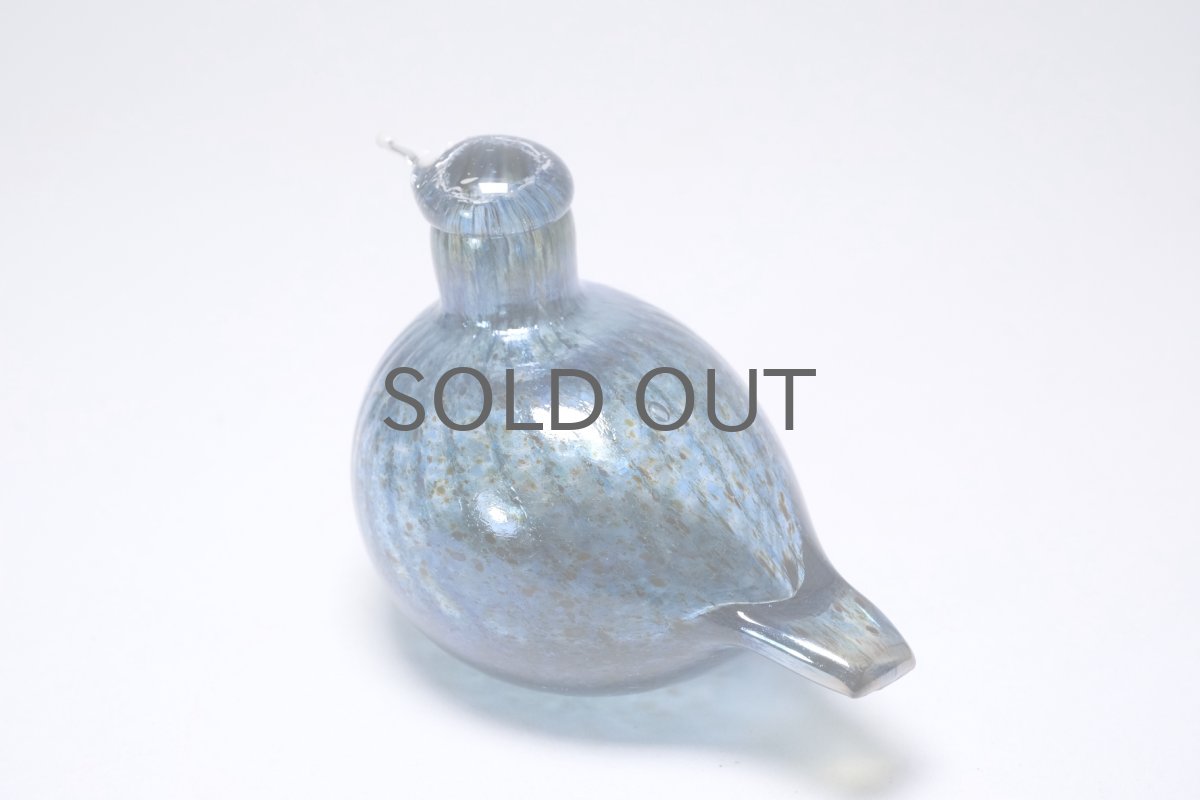 画像4: 北欧アートガラス/ビンテージガラス/Oiva Toikka/オイバ・トイッカ/iittala/イッタラ/Birds/バード/1990年/ラスターブルー (4)