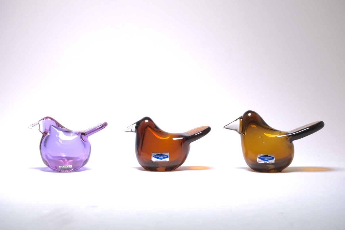 画像6: 北欧アートガラス/ビンテージガラス/Oiva Toikka/オイバ・トイッカ/Nuutajarvi/ヌータヤルヴィ/Sieppo/シエッポ/1972年初期/ライトブラウン✕クリア/No.1 (6)