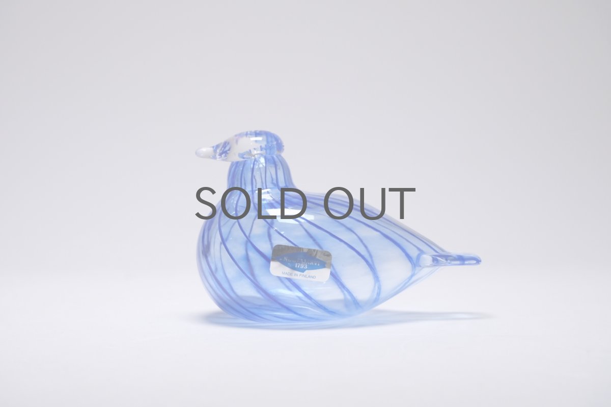 画像1: 北欧アートガラス/ビンテージガラス/Oiva Toikka/オイバ・トイッカ/iittala/イッタラ/Birds/バード/別注/NIB/1989年/ブルー (1)