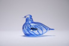 画像1: 北欧アートガラス/ビンテージガラス/Oiva Toikka/オイバ・トイッカ/iittala/イッタラ/Birds/バード/別注/NIB/1989年/ブルー (1)