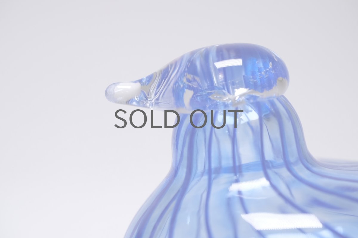 画像2: 北欧アートガラス/ビンテージガラス/Oiva Toikka/オイバ・トイッカ/iittala/イッタラ/Birds/バード/別注/NIB/1989年/ブルー (2)