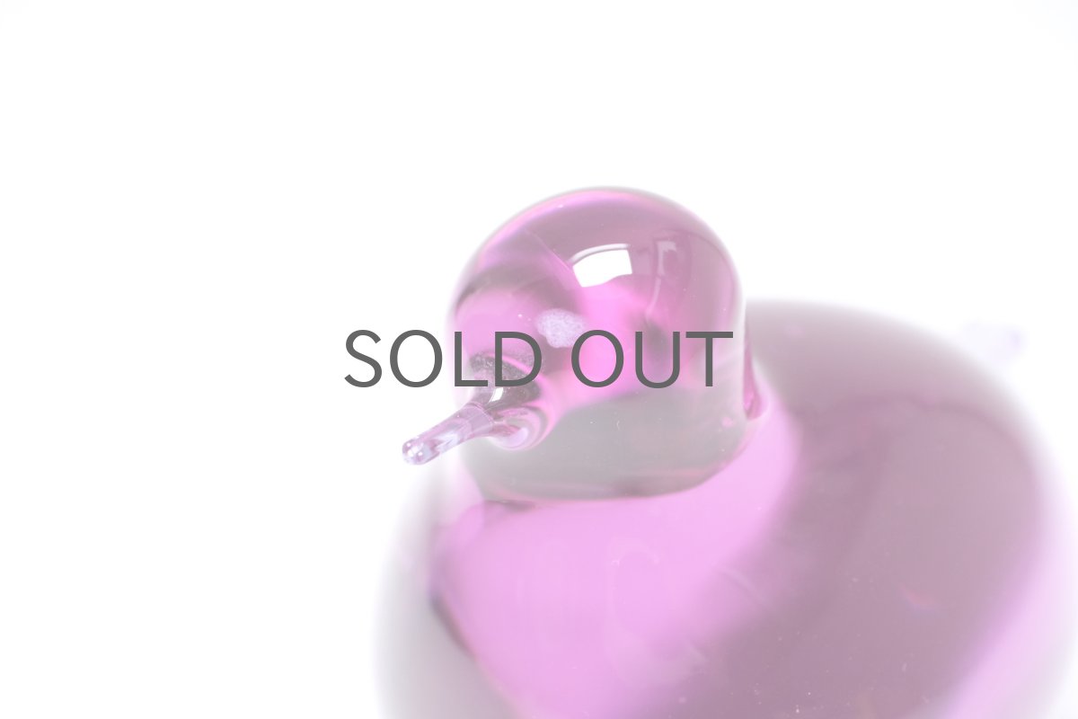 画像3: 北欧アートガラス/ビンテージガラス/Oiva Toikka/オイバ・トイッカ/ヌータヤルヴィ/Birds/バード/Pulmu//プルム/1989/アメジスト (3)