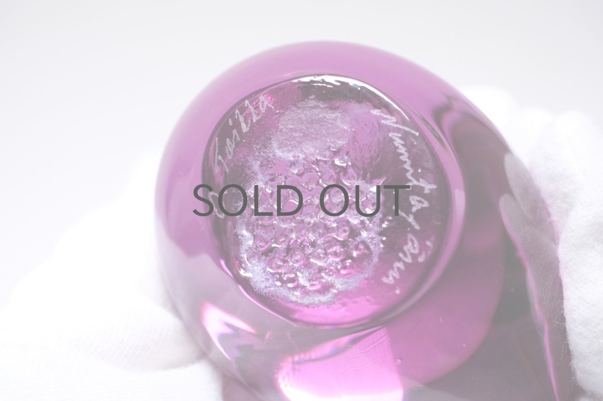 画像7: 北欧アートガラス/ビンテージガラス/Oiva Toikka/オイバ・トイッカ/ヌータヤルヴィ/Birds/バード/Pulmu//プルム/1989/アメジスト (7)