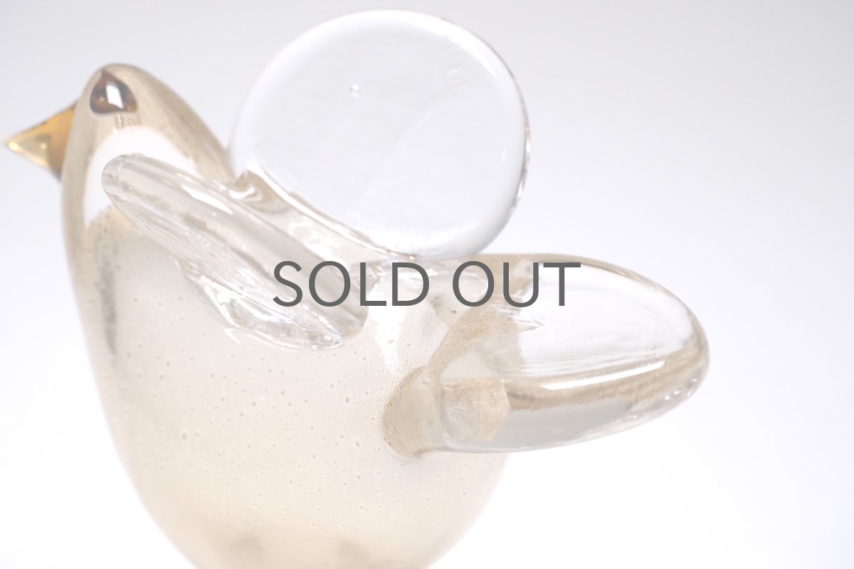 画像5: 北欧アートガラス/ビンテージガラス/Oiva Toikka/オイバ・トイッカ/Nuutajarv/ヌータヤルヴィ/Sieppo/シエッポスタンド/貴重色ハニー (5)