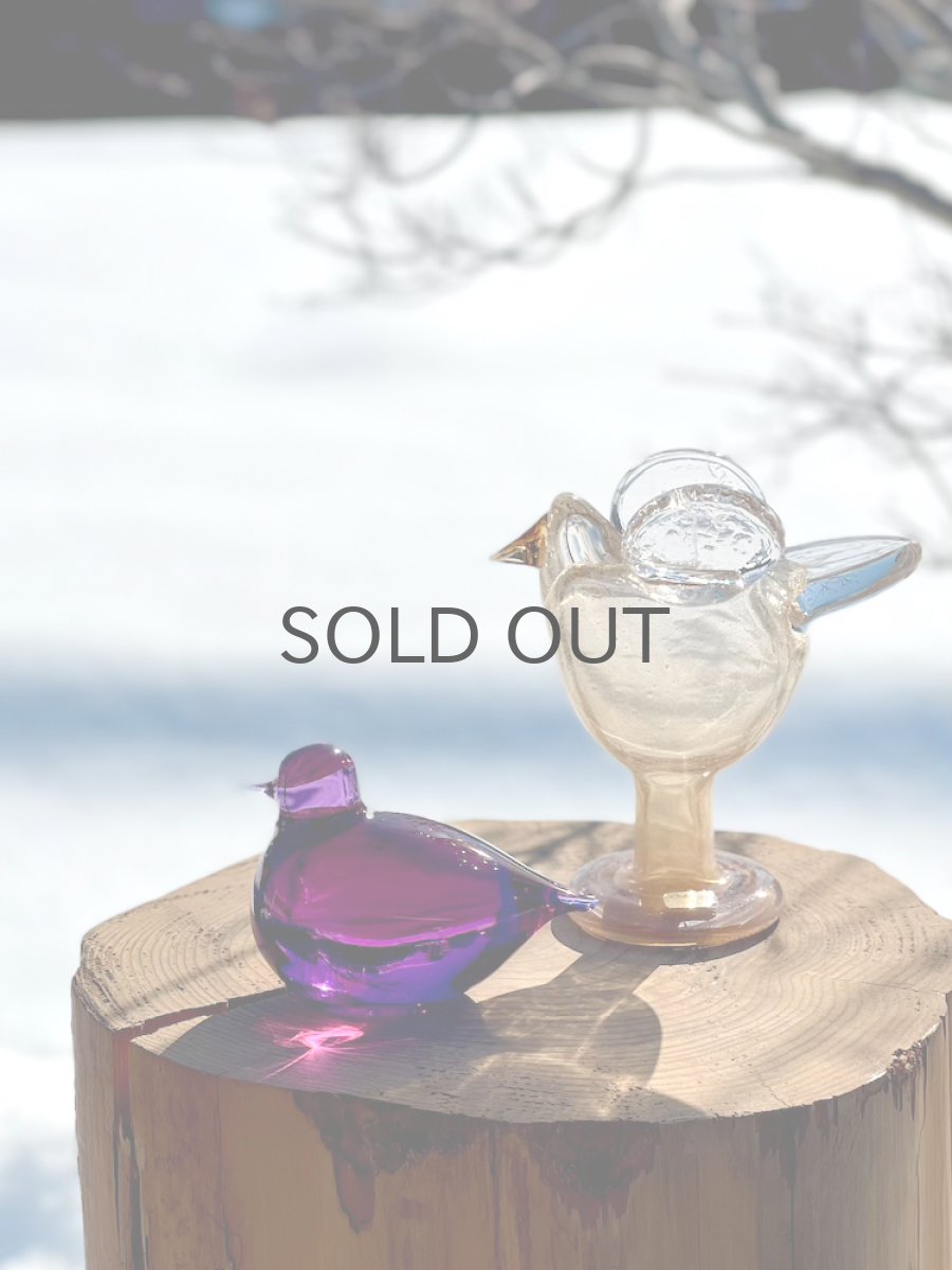 画像8: 北欧アートガラス/ビンテージガラス/Oiva Toikka/オイバ・トイッカ/ヌータヤルヴィ/Birds/バード/Pulmu//プルム/1989/アメジスト (8)