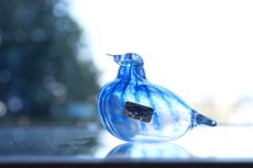 画像11: 北欧アートガラス/ビンテージガラス/Oiva Toikka/オイバ・トイッカ/iittala/イッタラ/Birds/バード/別注/NIB/1989年/ブルー (11)