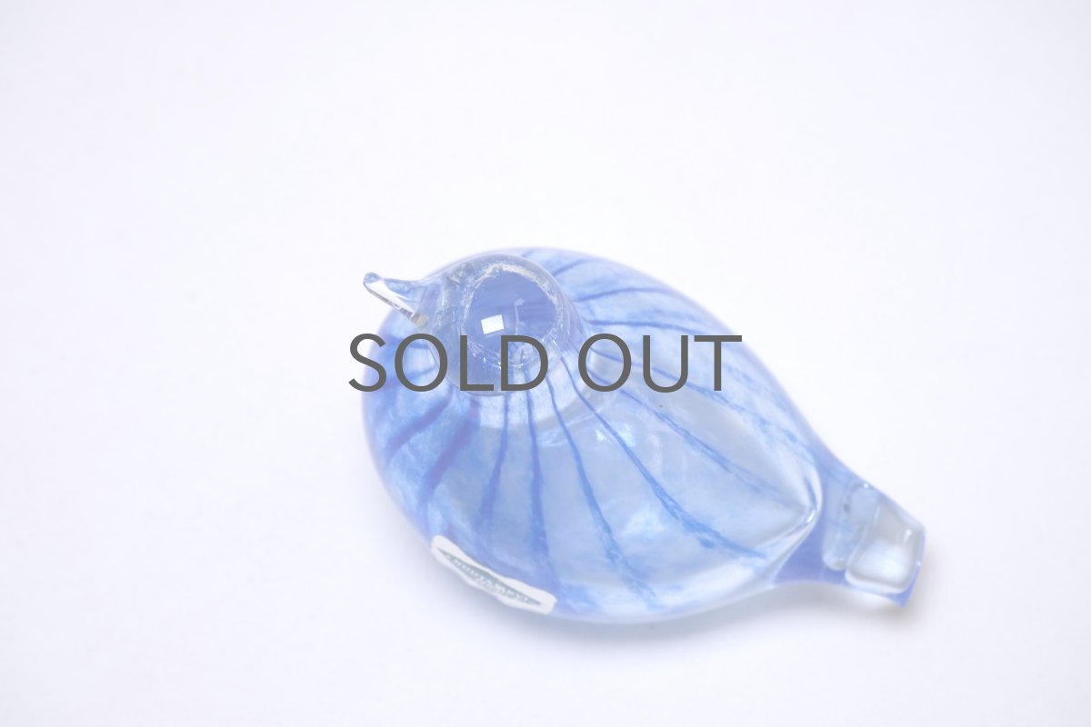 画像8: 北欧アートガラス/ビンテージガラス/Oiva Toikka/オイバ・トイッカ/iittala/イッタラ/Birds/バード/別注/NIB/1989年/ブルー (8)