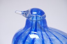 画像2: 北欧アートガラス/ビンテージガラス/Oiva Toikka/オイバ・トイッカ/iittala/イッタラ/Birds/バード/別注/NIB/1989年/ブルー (2)