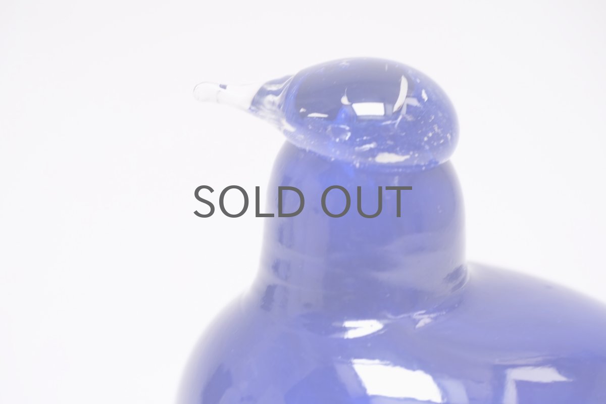 画像2: 北欧アートガラス/ビンテージガラス/Oiva Toikka/オイバ・トイッカ/Birds/バード/Nuutajarvi/ヌータヤルヴィ/little turn/リトルターン/コアジサシ/ブルー (2)