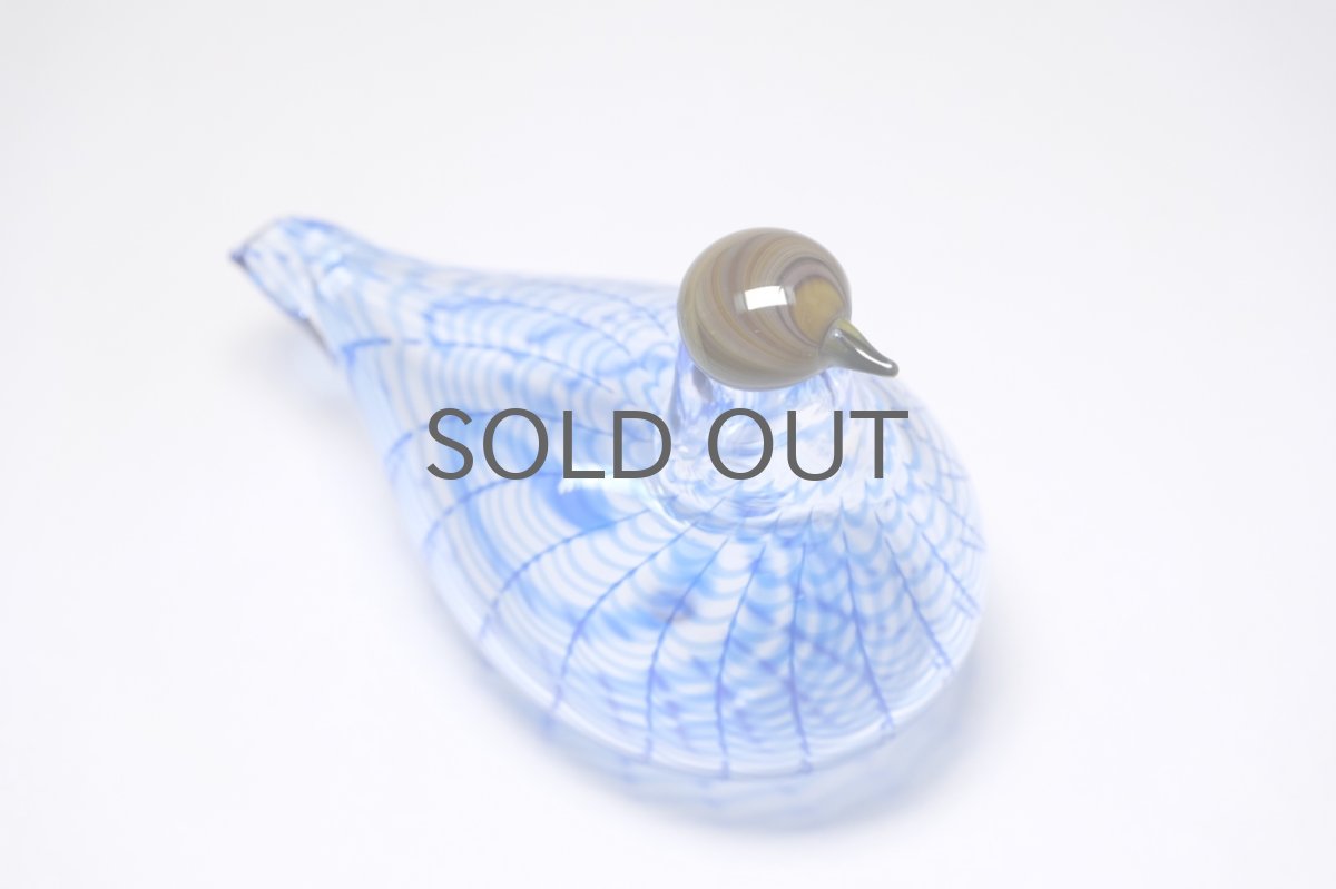 画像3: 北欧アートガラス/ビンテージガラス/Oiva Toikka/オイバ・トイッカ/Nuutajarvi/スペシャルバード/Sinikyyhky/Jorvin Sairaala/1990年 (3)