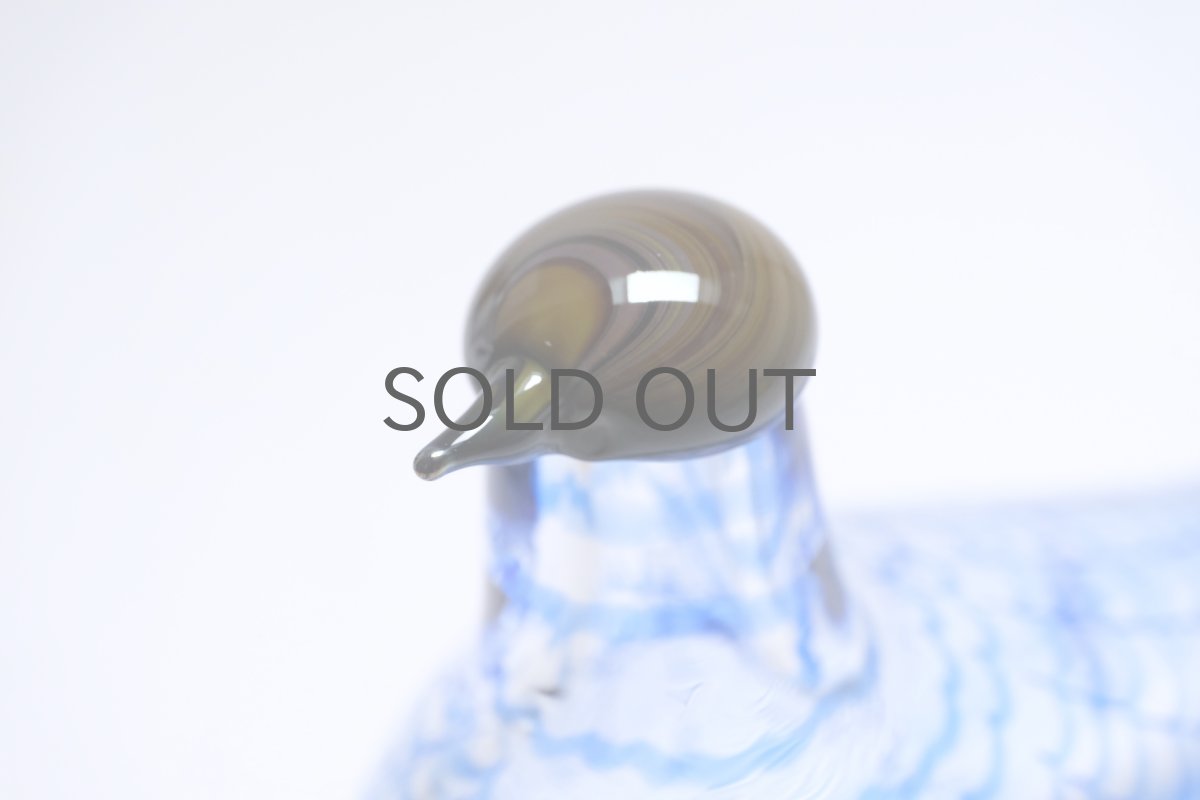 画像4: 北欧アートガラス/ビンテージガラス/Oiva Toikka/オイバ・トイッカ/Nuutajarvi/スペシャルバード/Sinikyyhky/Jorvin Sairaala/1990年 (4)