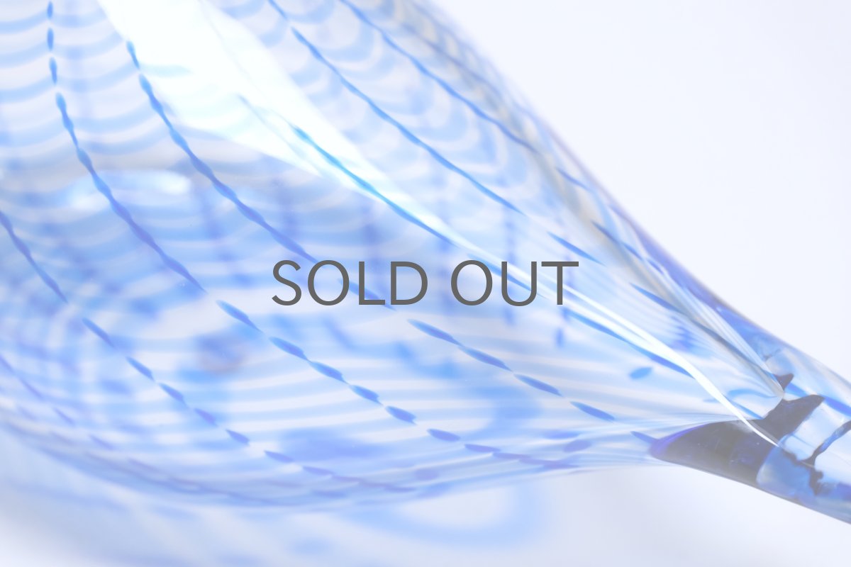 画像5: 北欧アートガラス/ビンテージガラス/Oiva Toikka/オイバ・トイッカ/Nuutajarvi/スペシャルバード/Sinikyyhky/Jorvin Sairaala/1990年 (5)