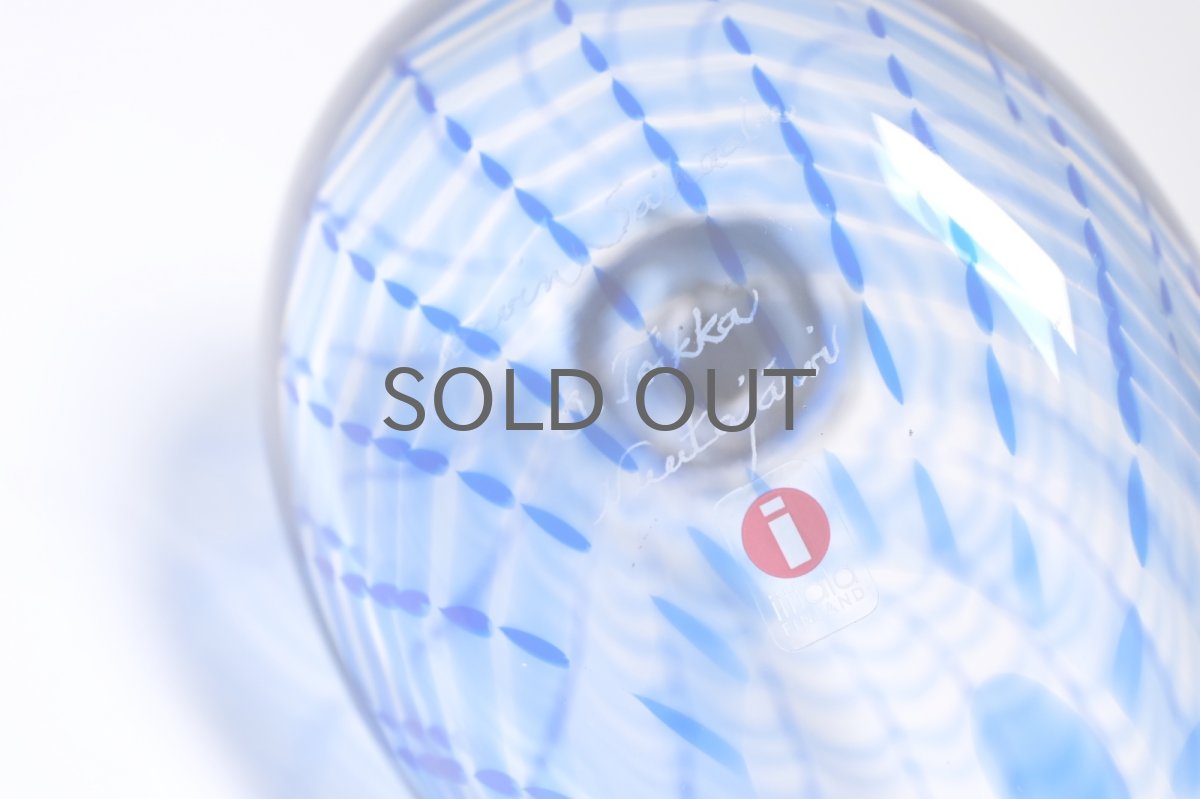 画像8: 北欧アートガラス/ビンテージガラス/Oiva Toikka/オイバ・トイッカ/Nuutajarvi/スペシャルバード/Sinikyyhky/Jorvin Sairaala/1990年 (8)