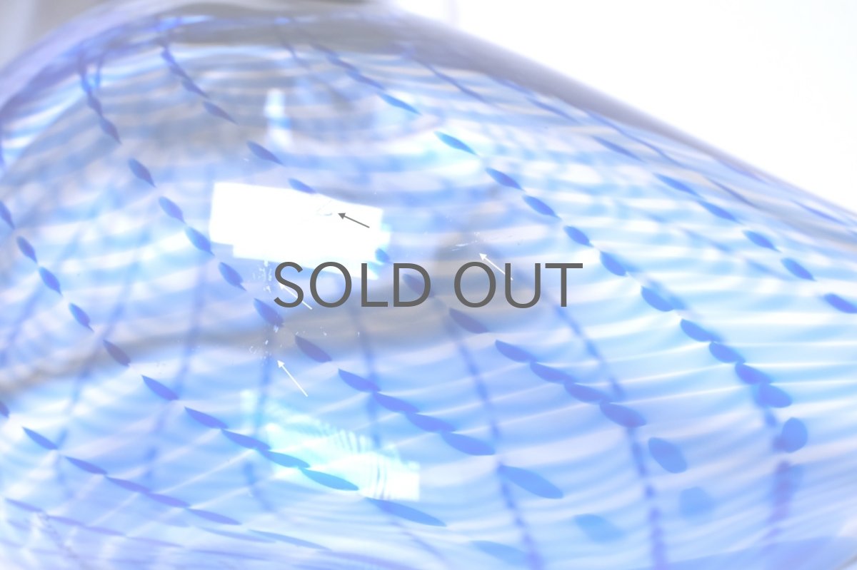 画像6: 北欧アートガラス/ビンテージガラス/Oiva Toikka/オイバ・トイッカ/Nuutajarvi/スペシャルバード/Sinikyyhky/Jorvin Sairaala/1990年 (6)