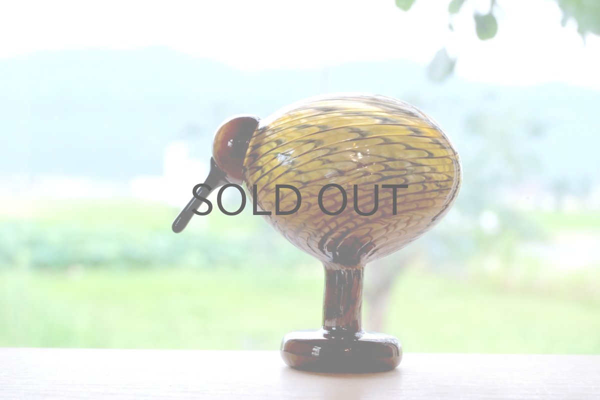 画像9: 北欧アートガラス/ビンテージガラス/Oiva Toikka/オイバ・トイッカ/iittala/イッタラ/Birds/バード/Kultakiwi/Golden kiwi/ゴールデンキウイ/Kotiliesi/2005年 (9)