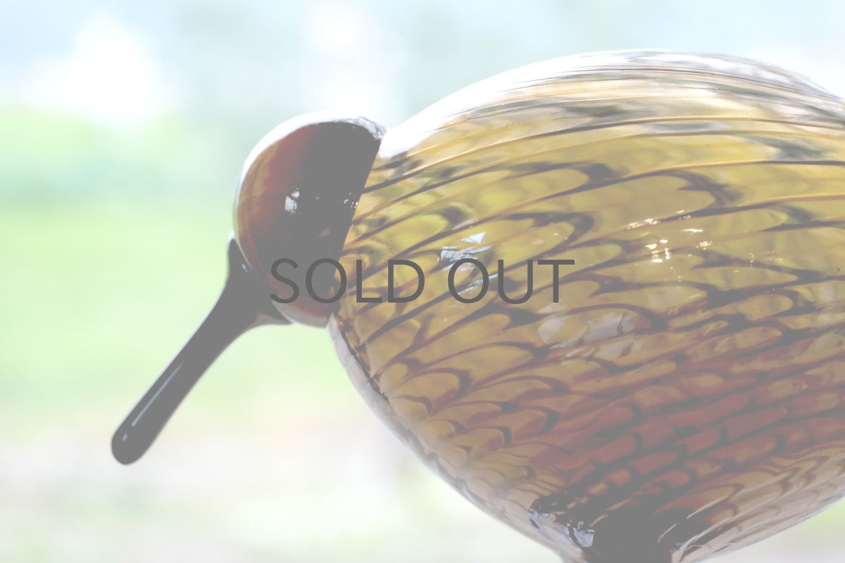 画像10: 北欧アートガラス/ビンテージガラス/Oiva Toikka/オイバ・トイッカ/iittala/イッタラ/Birds/バード/Kultakiwi/Golden kiwi/ゴールデンキウイ/Kotiliesi/2005年 (10)