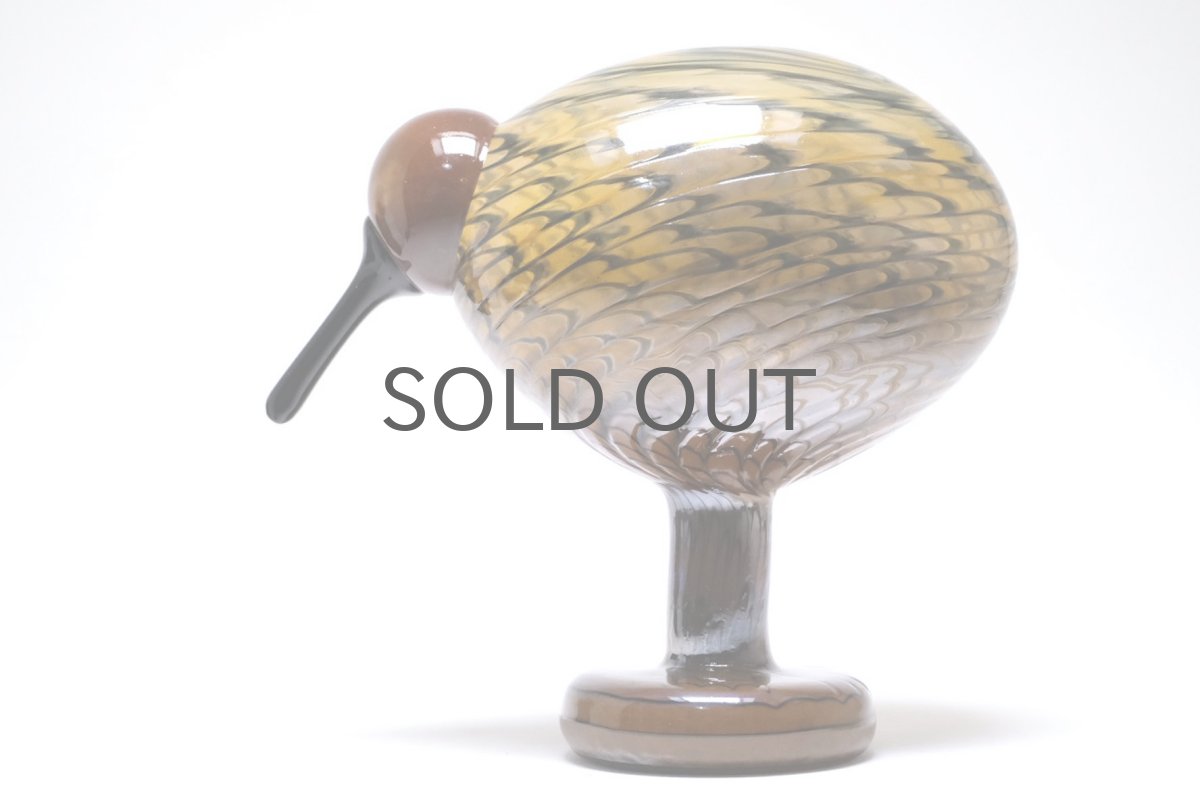 画像1: 北欧アートガラス/ビンテージガラス/Oiva Toikka/オイバ・トイッカ/iittala/イッタラ/Birds/バード/Kultakiwi/Golden kiwi/ゴールデンキウイ/Kotiliesi/2005年 (1)