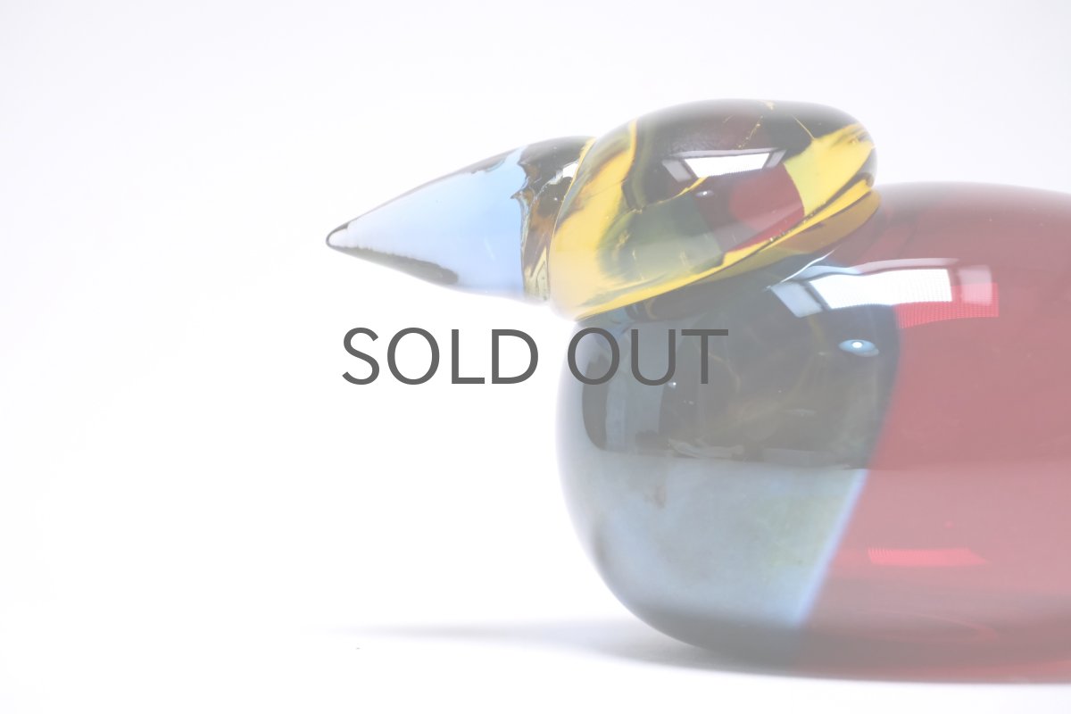 画像2: 北欧アートガラス/ビンテージガラス/Oiva Toikka/オイバ・トイッカ/Nuutajarvi/Quees Fisher/クィーンフィッシャー/2005年 (2)