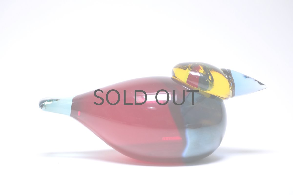 画像5: 北欧アートガラス/ビンテージガラス/Oiva Toikka/オイバ・トイッカ/Nuutajarvi/Quees Fisher/クィーンフィッシャー/2005年 (5)