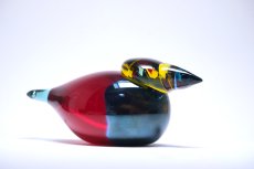 画像4: 北欧アートガラス/ビンテージガラス/Oiva Toikka/オイバ・トイッカ/Nuutajarvi/Quees Fisher/クィーンフィッシャー/2005年 (4)