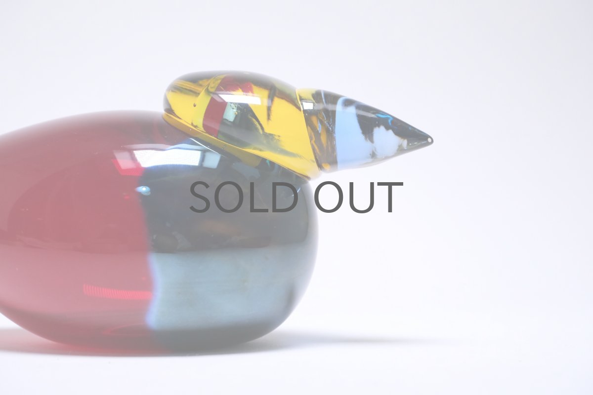 画像6: 北欧アートガラス/ビンテージガラス/Oiva Toikka/オイバ・トイッカ/Nuutajarvi/Quees Fisher/クィーンフィッシャー/2005年 (6)