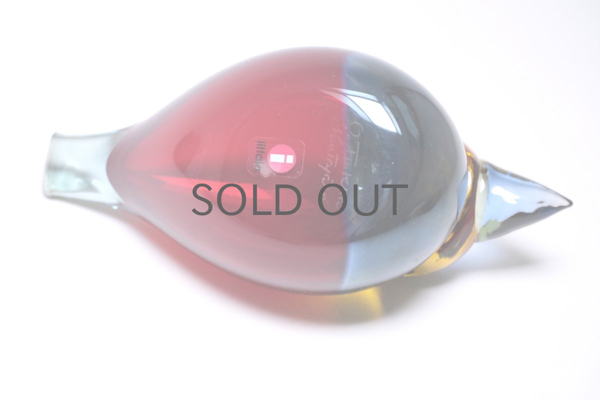 画像9: 北欧アートガラス/ビンテージガラス/Oiva Toikka/オイバ・トイッカ/Nuutajarvi/Quees Fisher/クィーンフィッシャー/2005年 (9)