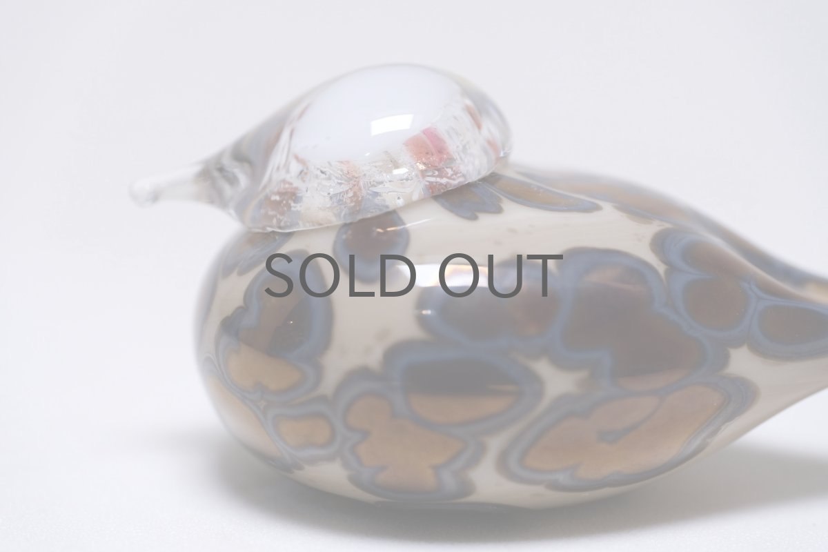 画像2: 北欧アートガラス/Oiva Toikka/オイバトイッカ/Pikku Hippi/ピックヒッピ/Small Goldencrest/スモールゴールデンクレスト/2004年/No.3 (2)