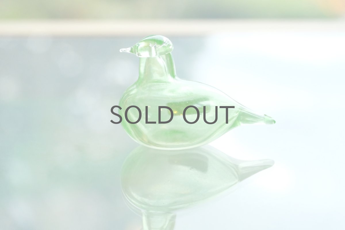 画像4: 北欧アートガラス/iittala/イッタラバード/Oiva Toikka/オイバトイッカ/Hippiainen/ヒッピアイネン/Golden-Crested Kinglet/企業バード/ライム (4)