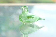 画像4: 北欧アートガラス/iittala/イッタラバード/Oiva Toikka/オイバトイッカ/Hippiainen/ヒッピアイネン/Golden-Crested Kinglet/企業バード/ライム (4)