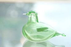 画像5: 北欧アートガラス/iittala/イッタラバード/Oiva Toikka/オイバトイッカ/Hippiainen/ヒッピアイネン/Golden-Crested Kinglet/企業バード/ライム (5)