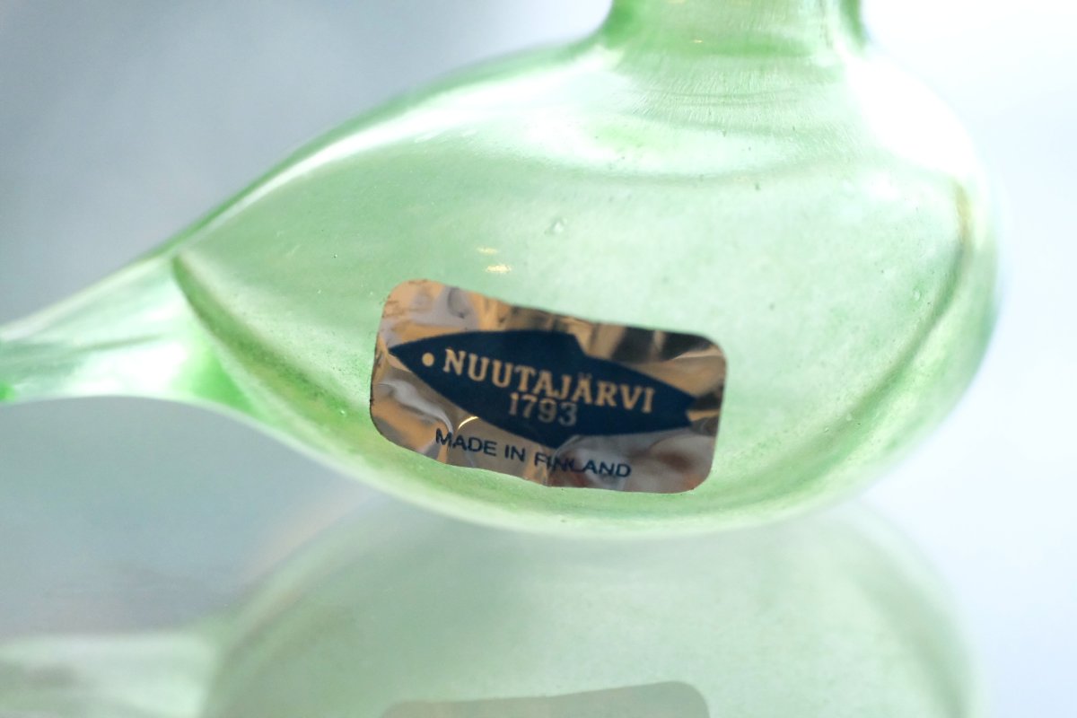 画像3: 北欧アートガラス/iittala/イッタラバード/Oiva Toikka/オイバトイッカ/Hippiainen/ヒッピアイネン/Golden-Crested Kinglet/企業バード/ライム (3)