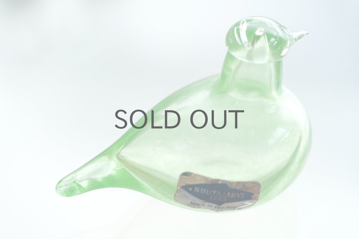 画像2: 北欧アートガラス/iittala/イッタラバード/Oiva Toikka/オイバトイッカ/Hippiainen/ヒッピアイネン/Golden-Crested Kinglet/企業バード/ライム (2)