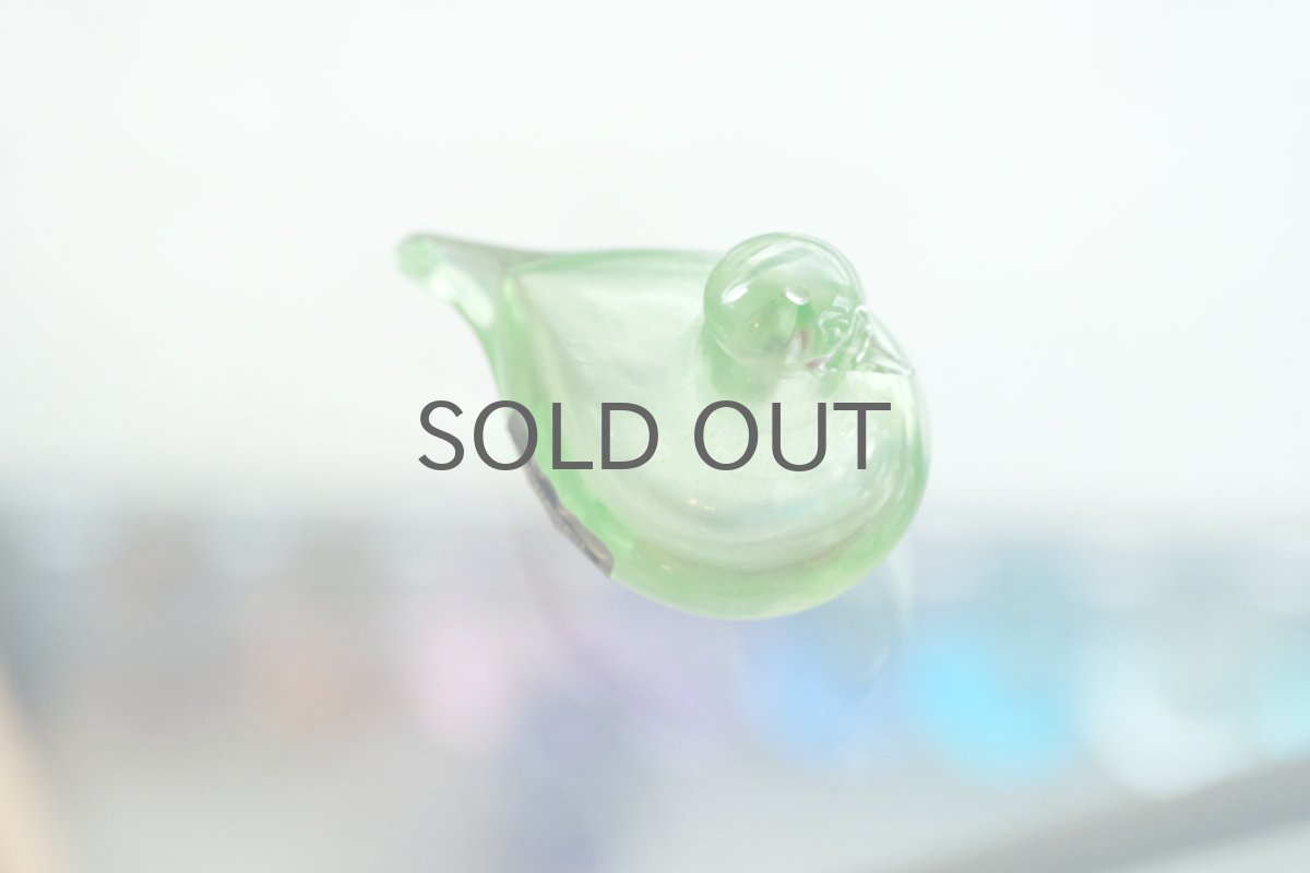 画像6: 北欧アートガラス/iittala/イッタラバード/Oiva Toikka/オイバトイッカ/Hippiainen/ヒッピアイネン/Golden-Crested Kinglet/企業バード/ライム (6)